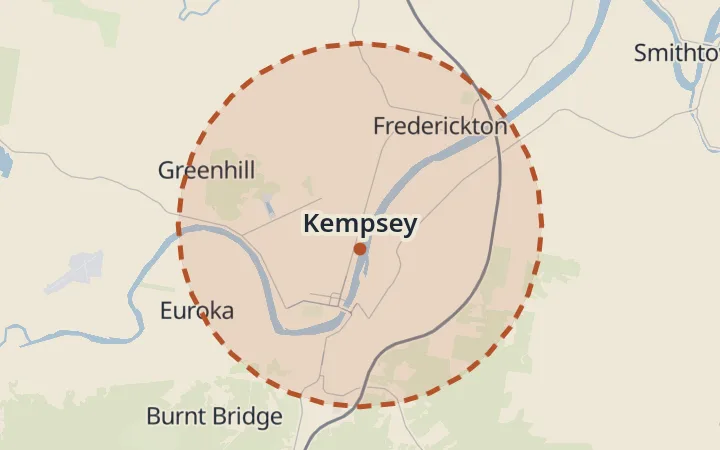 Map of Kempsey