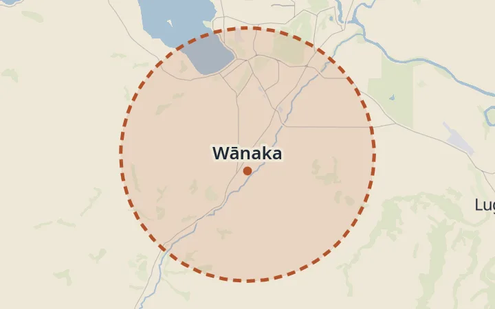 Map of Wānaka