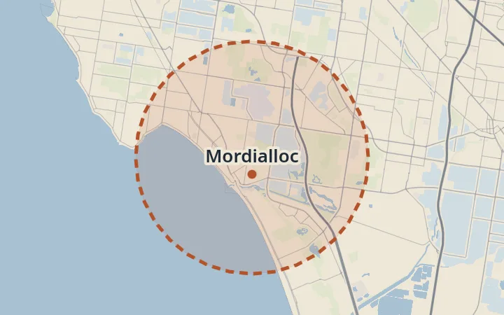 Map of Mordialloc