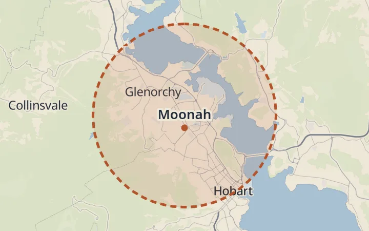 Map of Moonah