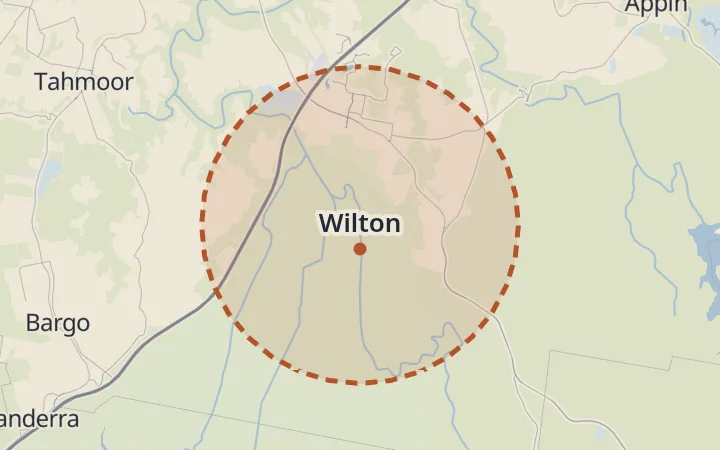 Map of Wilton