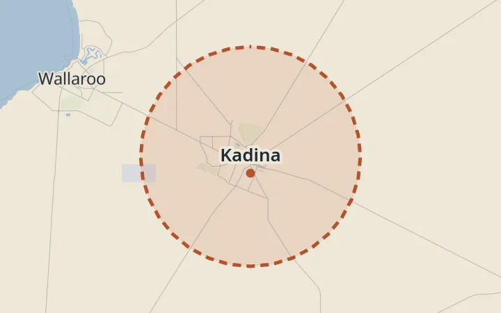 Map of Kadina