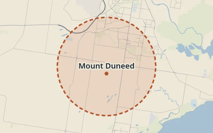 Map of Mount Duneed