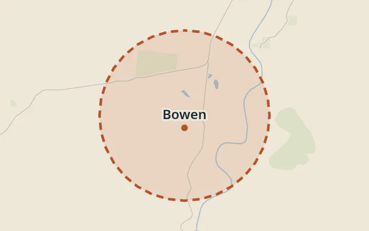Map of Bowen