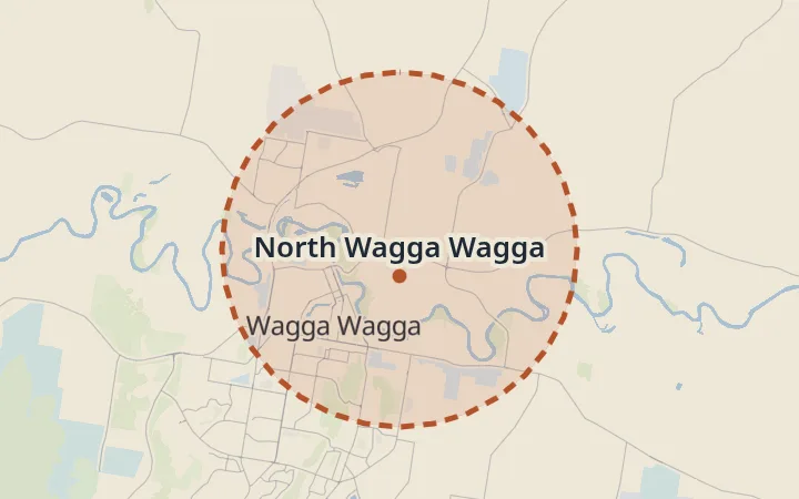 Map of North Wagga Wagga