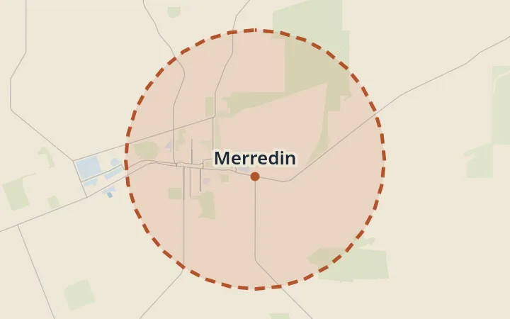 Map of Merredin