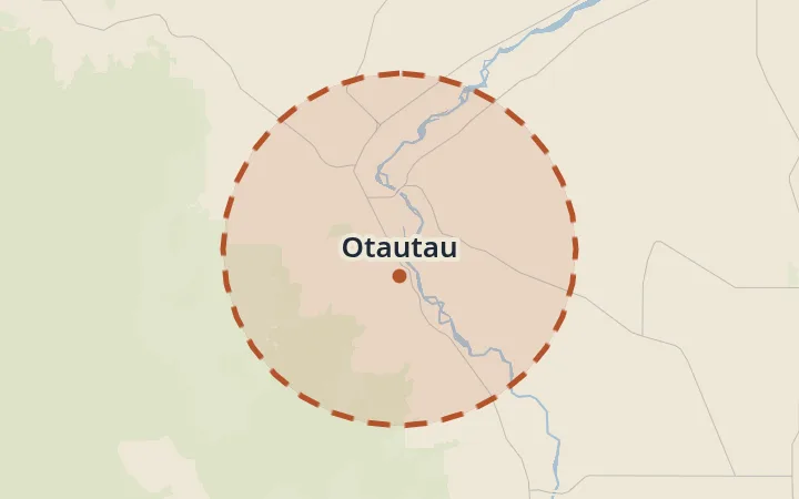 Map of Otautau