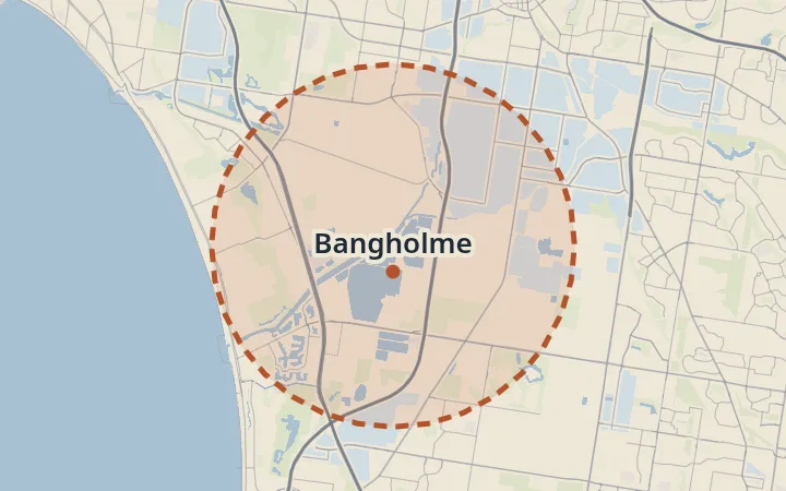 Map of Bangholme