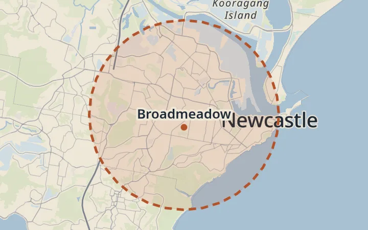 Map of Broadmeadow