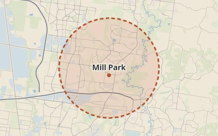 Map of Mill Park