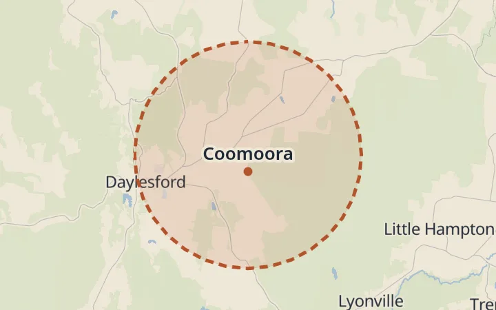 Map of Coomoora