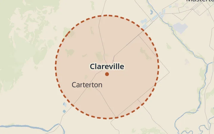 Map of Clareville