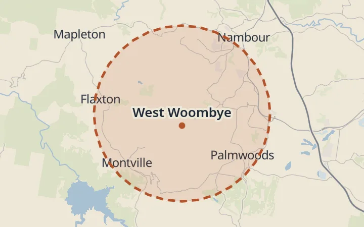 Map of West Woombye