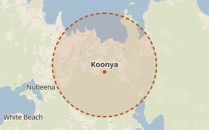 Map of Koonya