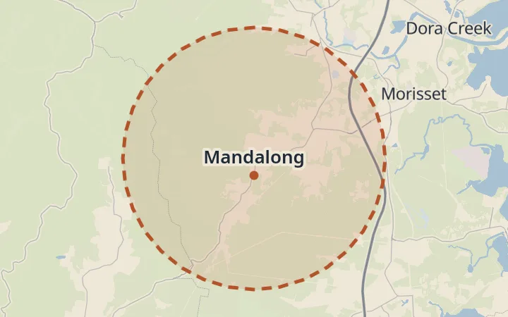 Map of Mandalong