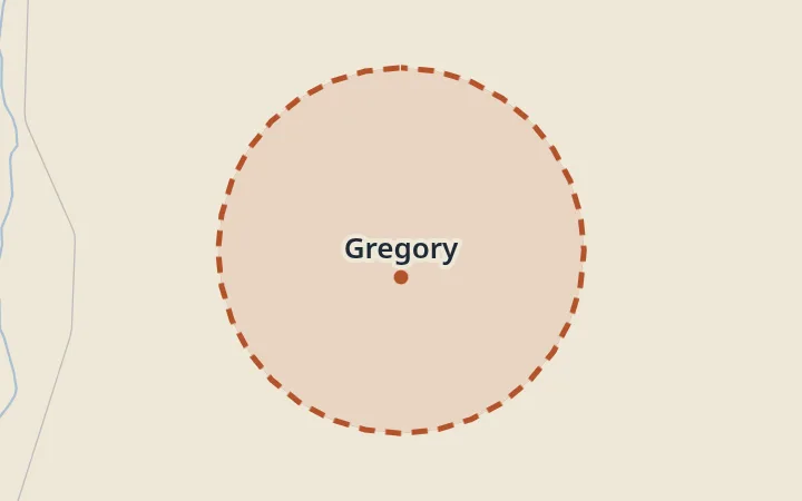 Map of Gregory