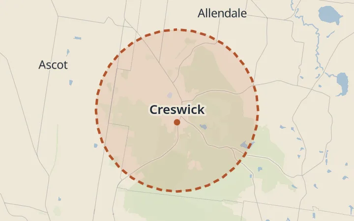 Map of Creswick