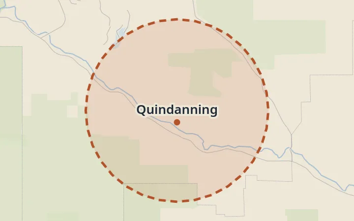 Map of Quindanning