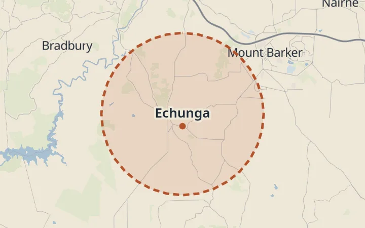 Map of Echunga