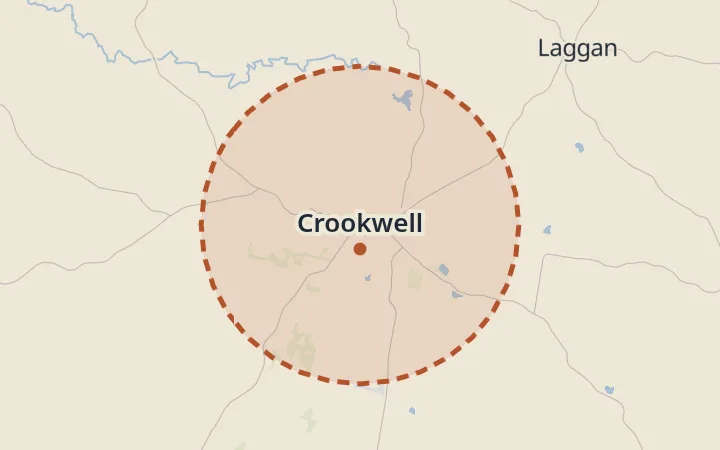 Map of Crookwell