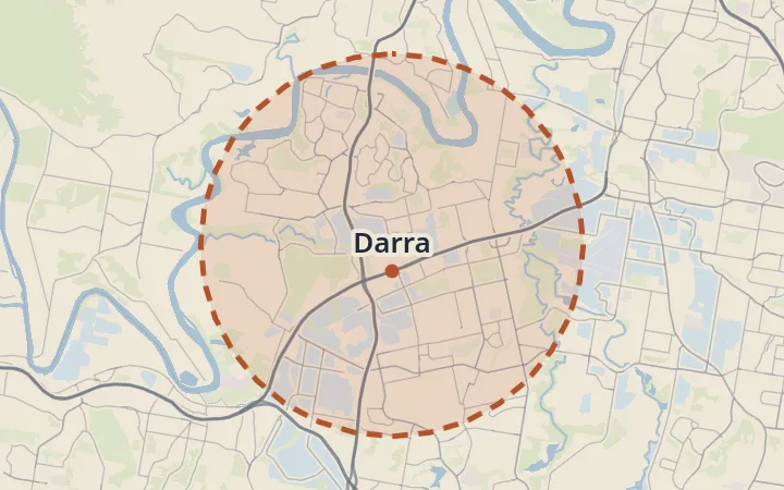 Map of Darra
