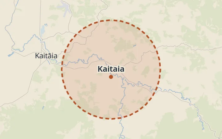 Map of Kaitaia