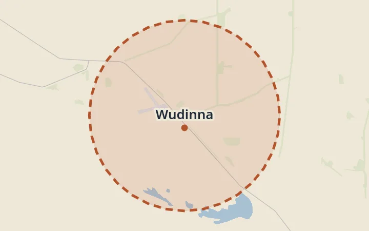 Map of Wudinna