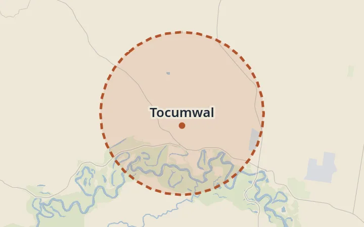 Map of Tocumwal