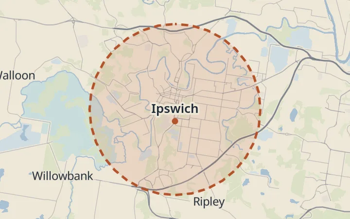 Map of Ipswich